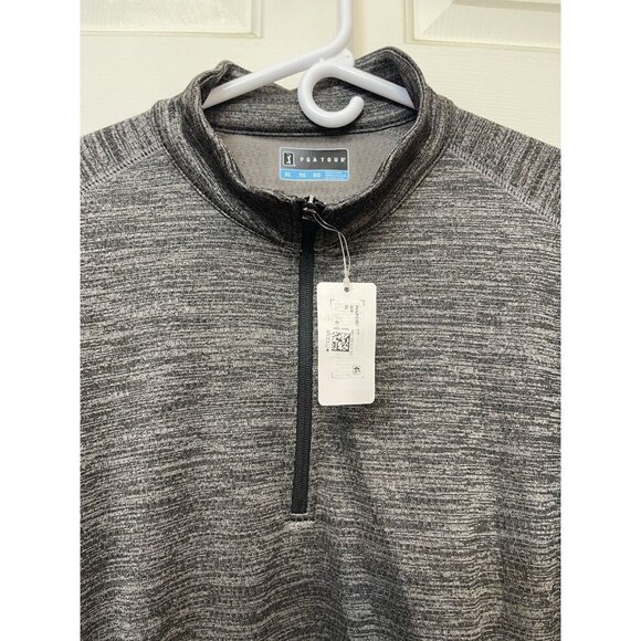 PGA Tour Golf 1/4 Zip Pullover Mens Black/Gray Mock Neck Performance Top XLarge - Picture 3 of 9